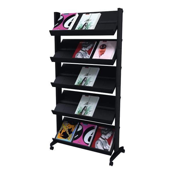 FREE STANDING LITERATURE HOLDER DISPLAY STAND - 15 SHELVES FOR A4 DOCUMENTS