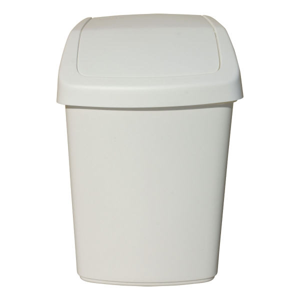 Swing sanitary bin 25 L white