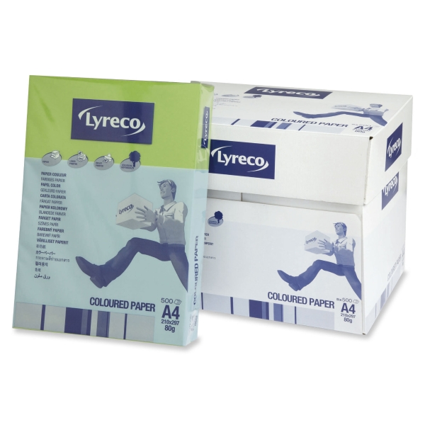 Lyreco Intense Green A4 Paper 80gsm - Pack of 1 Ream (500 Sheets)