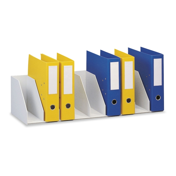 Trieur Paperflow à cases fixes - 9 compartiments - l. 80,2 cm - gris