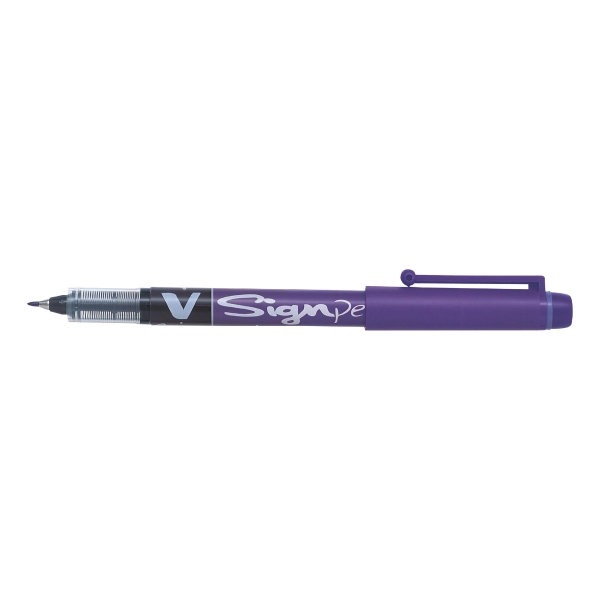 Stylo-feutre Pilot V-Sign Pen - pointe moyenne - violet