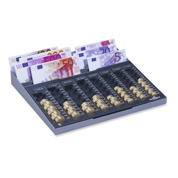 Durable euroboard cash tray 8 partitions