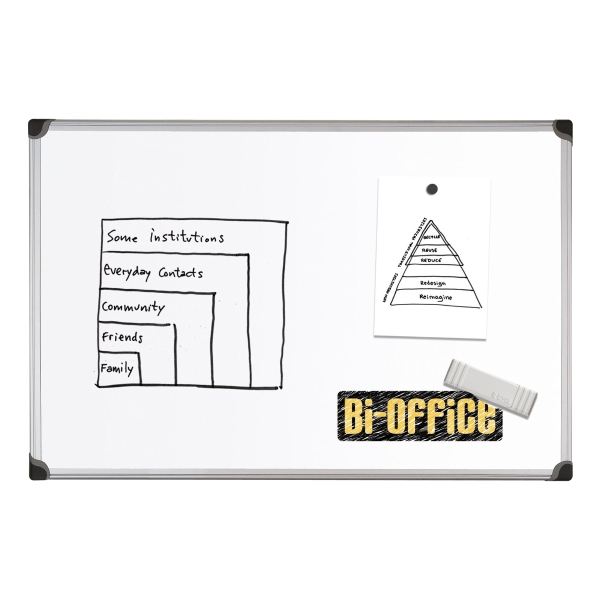 Bi-Office Whiteboard geëmailleerd magnetisch 180x90