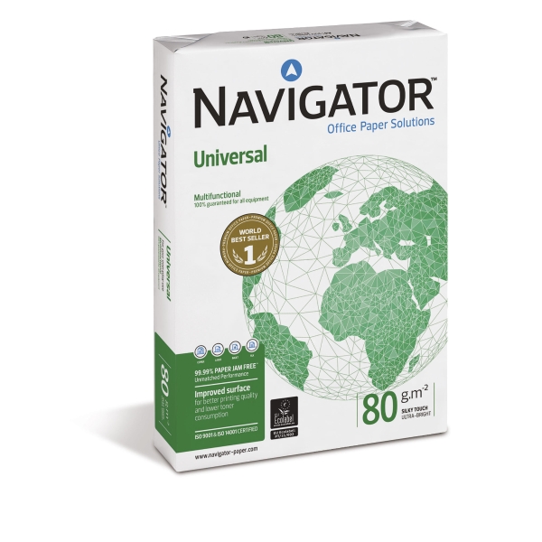 Navigator Universal papier premium A3 80g - 1 boite = 5 ramettes de 500 feuilles