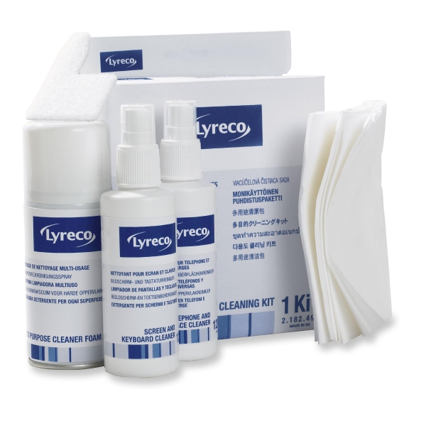 Lyreco multi-purpose cleaning kit for PC and peripherals