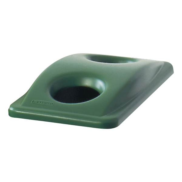 Tapa de contenedor RUBBERMAID Slim Jim en color verde