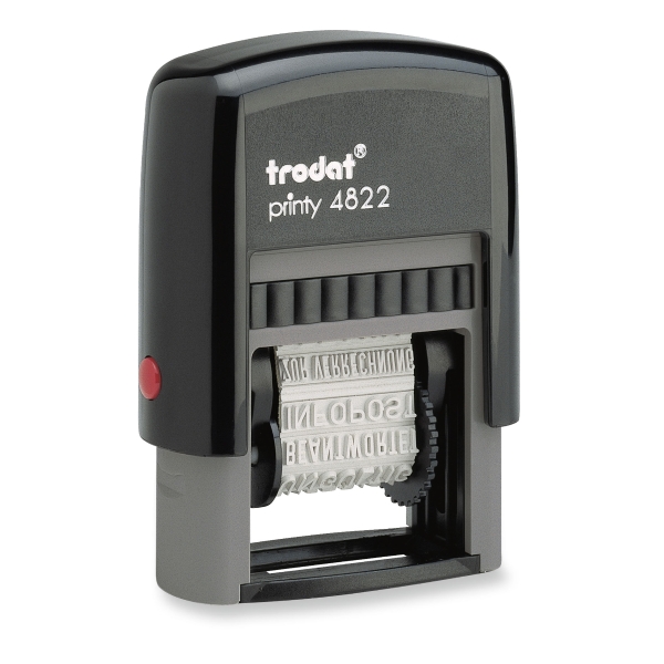 Trodat 4822 Printy Self-Inking Phrase Stamp - 4mm Character Size