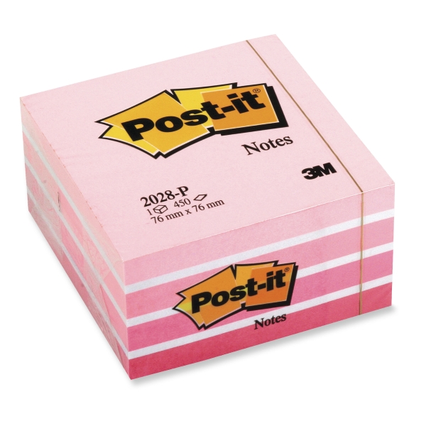 Post-It Note Cube Cool Pink 450 Sheets