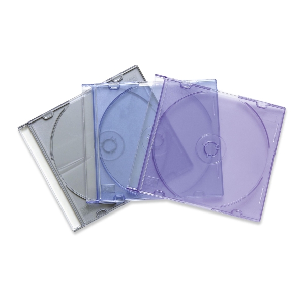 FELLOWES CD/DVD SLIM CASES - COLOUR - PACK OF 25