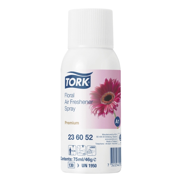 Recarga de ambientador TORK A1 Premium Floral de 75 ml