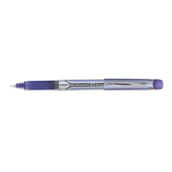 PILOT HI-TECPOINT V5 ROLLER BALL BLUE INK PENS 0.3MM LINE WIDTH - BOX OF 12