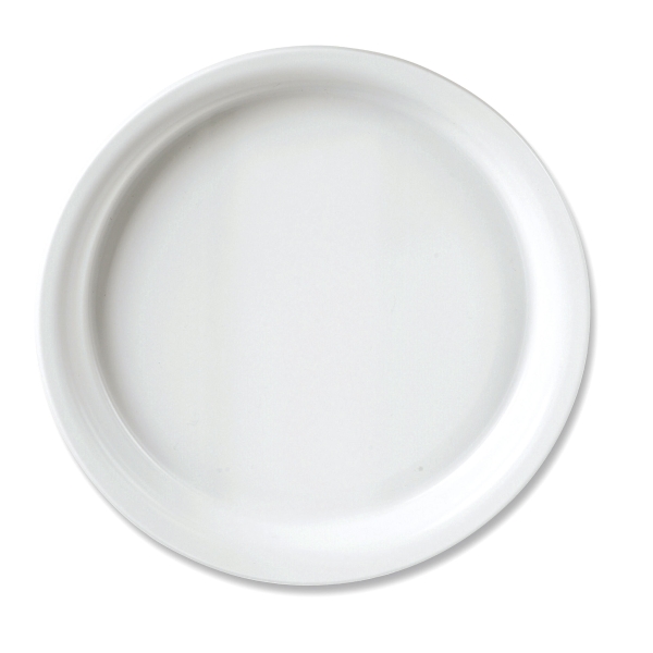 Duni White Plastic Plates - Box of 50
