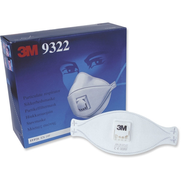 3M Aura 9322+ Resp Mask W/Valve Ffp2