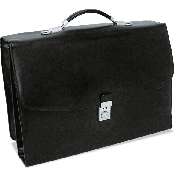 Cartera de mano color negra MASTERS 2358. Dim: 414 x 294 x 115 mm.