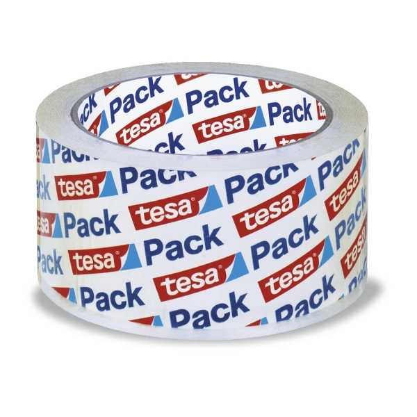 tesapack Ultra Strong Crystal Clear Packaging Tape, 66M x 50mm