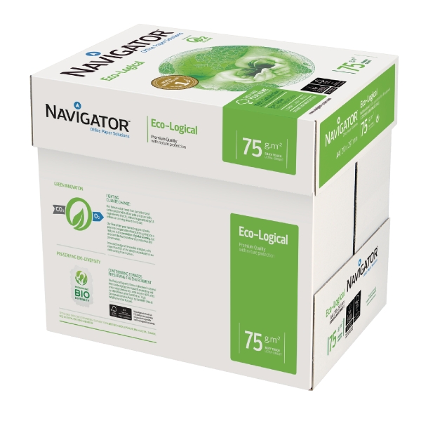 Navigator Ecological papier écologique A4 75g-1 boite = 5 ramettes de 500 flls