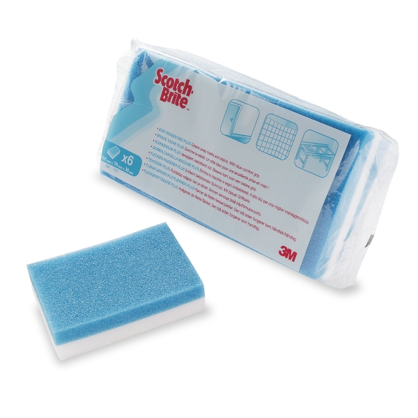 Scotch Brite Stain Eraser 2 Sided - Pack Of 6