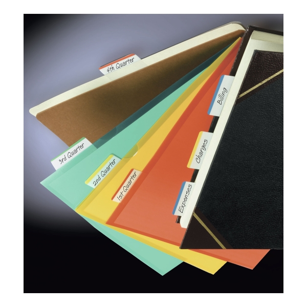 POST-IT INDEX FILING DURABLE TABS ASSORTED COLOURS - 4 PADS OF 6 INDEX