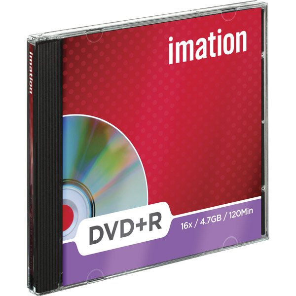 BX10 IMATION DVD+R 4.7GB 1-16X JEWELCASE