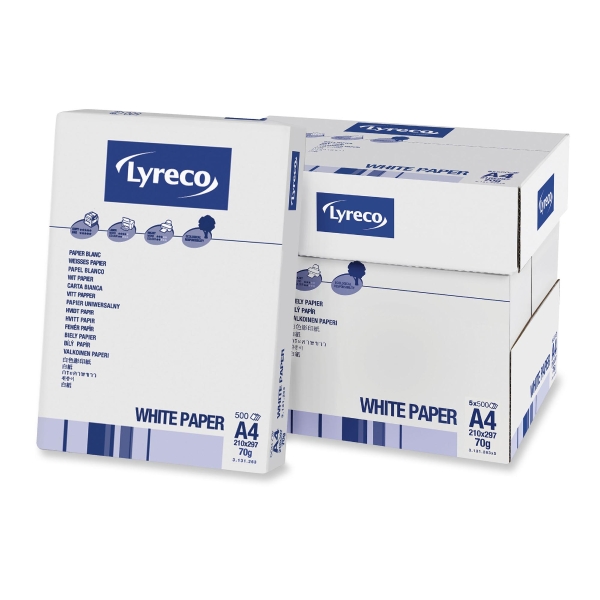 LYRECO COPY PAPER A4 70G - WHITE - REAM OF 500 SHEETS