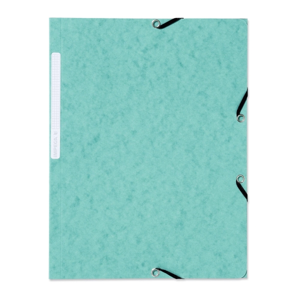 Lyreco 3 Flap Elasticated Folder - Green, Pack of 10