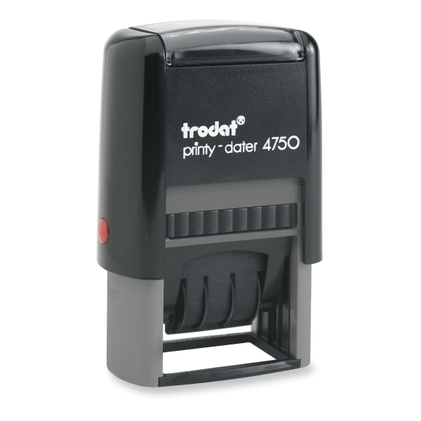 TRODAT 4750/L2 PRINTY SELF-INKING 'PAID' DATER STAMP - 4MM CHARACTER SIZE