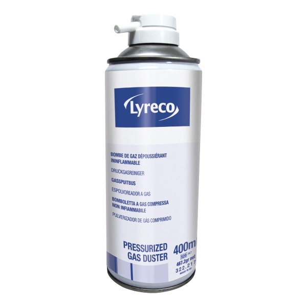 Gaz dépoussiérant Lyreco - ininflammable - 400 ml - Sans HFC