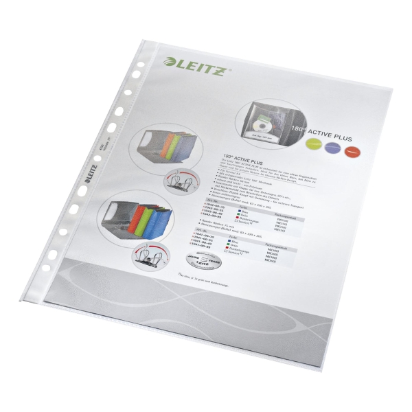Leitz 4790 standard punched pockets 7/100e PP anti-glare - pack of 100