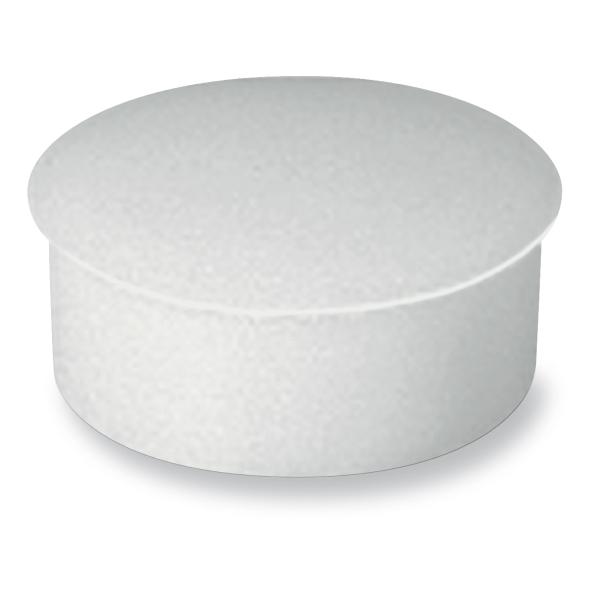 Lyreco round magnets 22mm white- box of 10