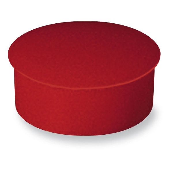 Lyreco Red Magnets 22Mm (Hold 4 Sheets) - Pack Of 10