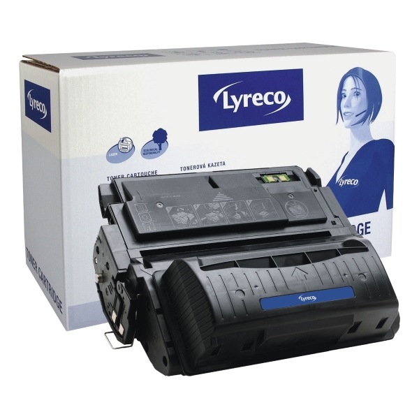 Lyreco compatibele HP tonercartridge Q5942X zwart high capacity [20.000 pag]