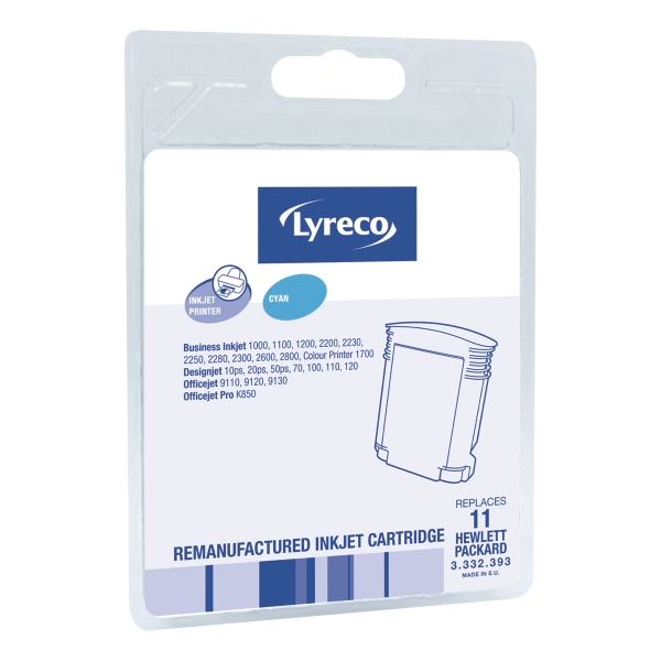 Lyreco compatible HP C4836AE ink cartridge nr.11 blue hc [2.350 pages]