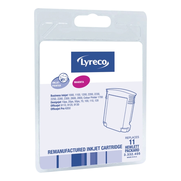 Lyreco compatible HP C4837AE ink cartridge nr.11 red high capacity [2.000 pages]