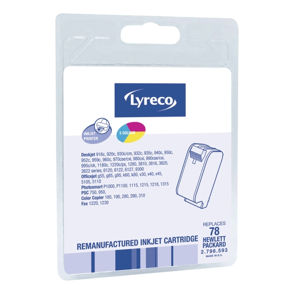 Lyreco compatible HP C6578D ink cartridge nr.78D color [560 pages]