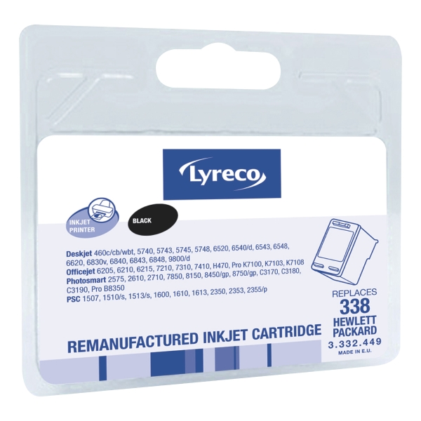 Lyreco compatibele HP C8765 inktcartridge nr.338 zwart [450 pag]