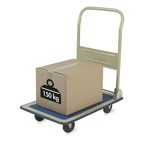 Safetool chariot pliable capacité jusqu'à 150 kg beige