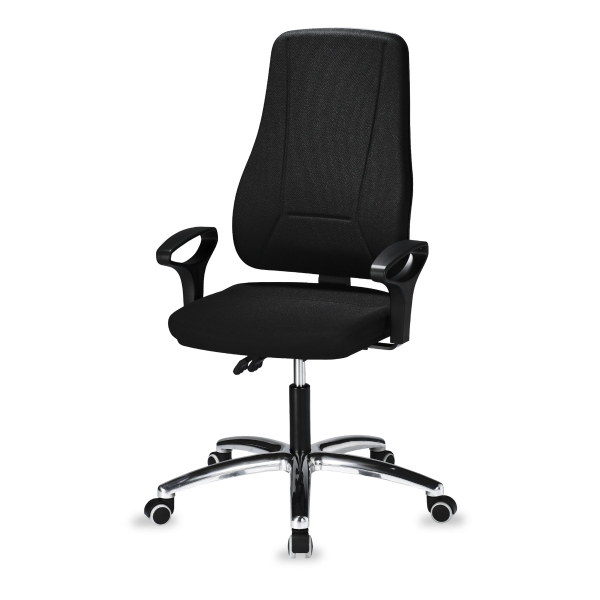 INTERSTUHL YOUNICO 2452 SYNCHRONE CHAIR HIGH BACK BLACK