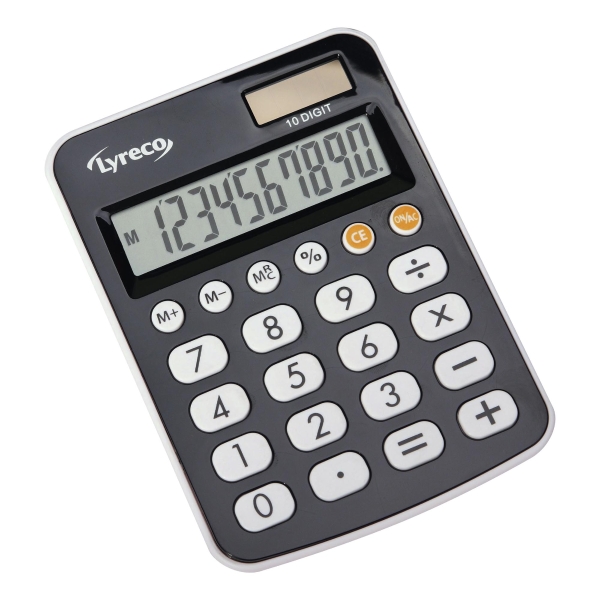 Calculatrice de bureau Lyreco Office Desk - 12 chiffres - noire