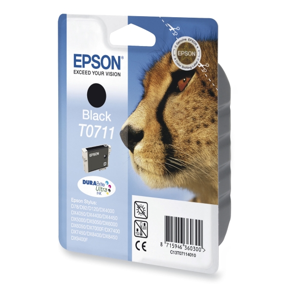 Epson T071140 inktcartridge zwart [7,4ml]