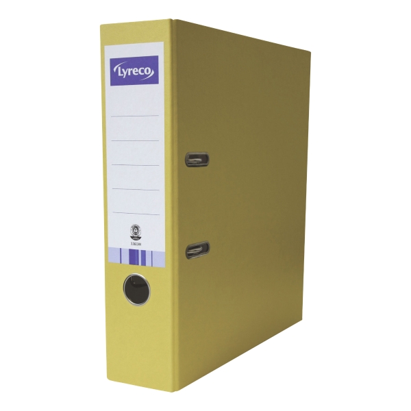 Lyreco Lever Arch File Recycled A4 80mm Yellow