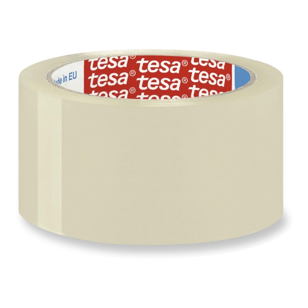 tesapack Transparent Packaging Tape 66M x 50mm - Pack of 6