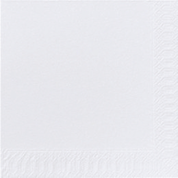 Duni papieren servetten 2-laags wit - pak van 300