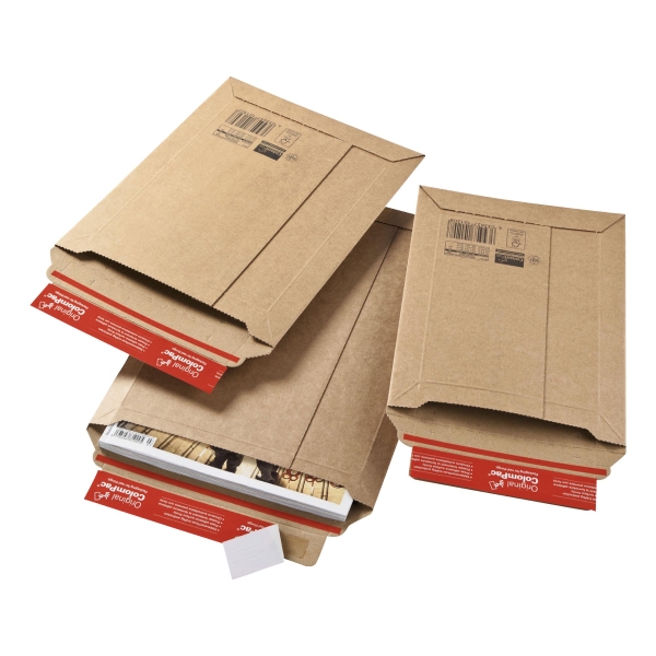 Karton redős-talpas öntapadó borítékok, barna, 235 x 340 x 35 mm