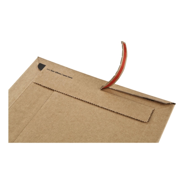 Karton redős-talpas öntapadó borítékok, barna, 235 x 340 x 35 mm