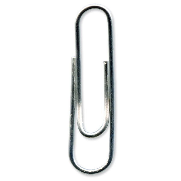LYRECO PAPER CLIPS 25MM ROUNDED - BOX OF 100