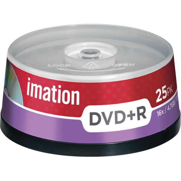 Imation DVD+R 4.7GB 1-16x speed spindle - pack of 25