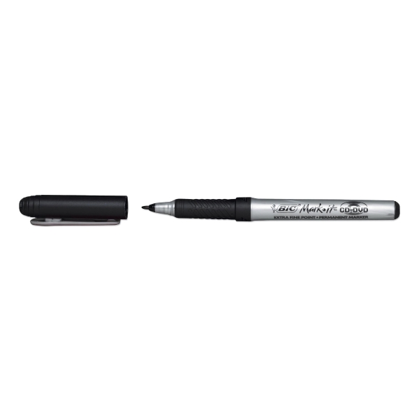 Bic Marking Mark-It Cd Dvd Marker Grip Pen In Black