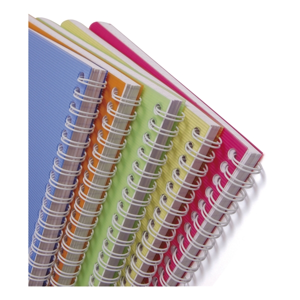 CLAIREFONTAINE 328146 NOTEBOOK POLYPROPYLENE COVERED A4 LINED - PACK OF 5