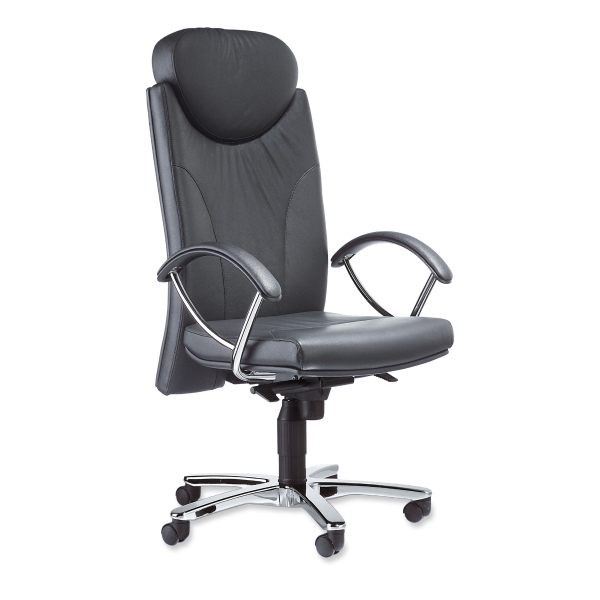 INTERSTUHL H212 FIRE RETARDANT SYNCHRON MANAGEMENT LEATHER CHAIR