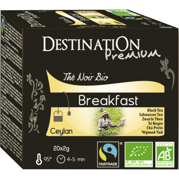 DESTINATION PACK OF 20 TEA BAGS - BREAKFAST BLACK TEA